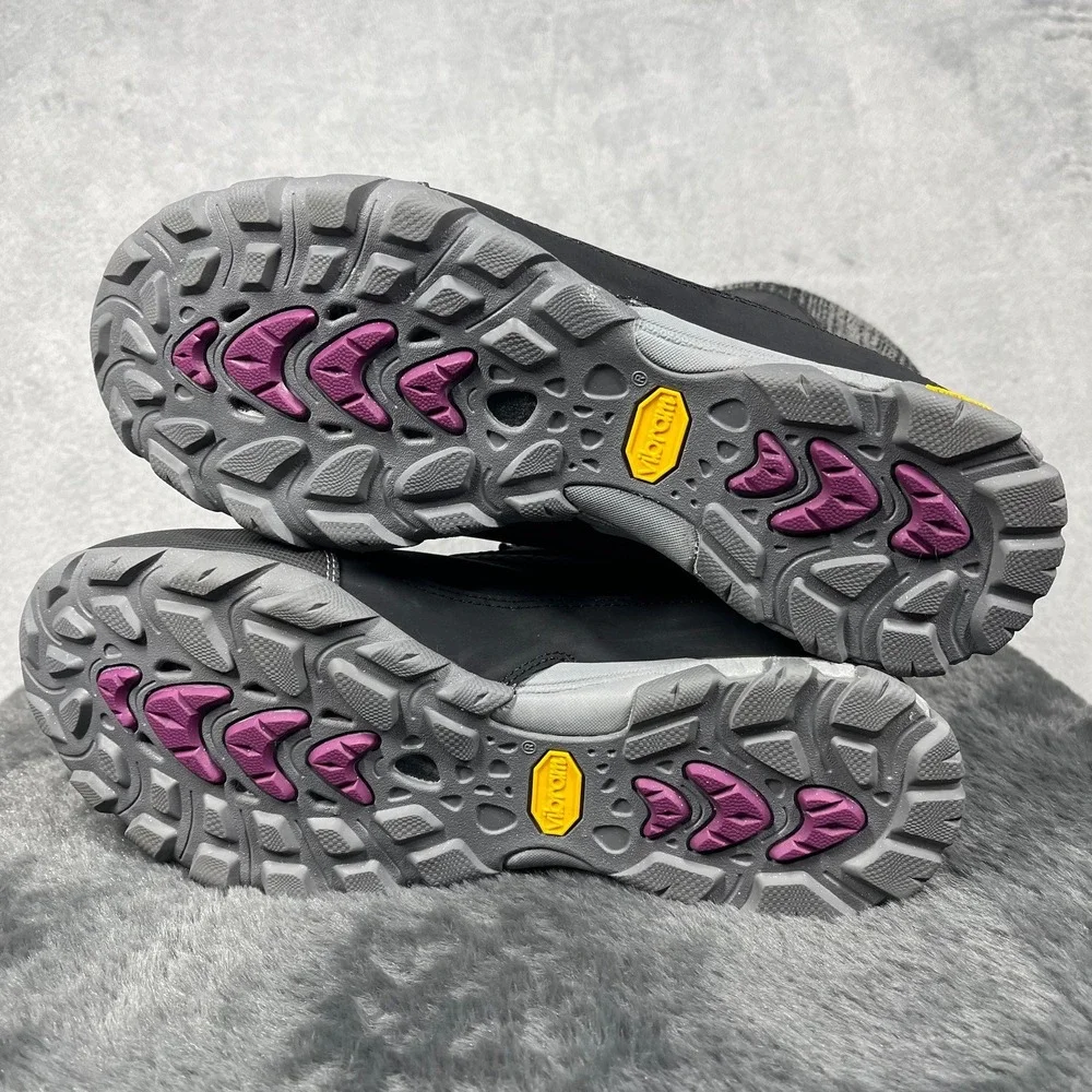 Ahnu‎ Northridge Winter Boots Womens 9.5 Black Waterproof Insulated Vibram READ